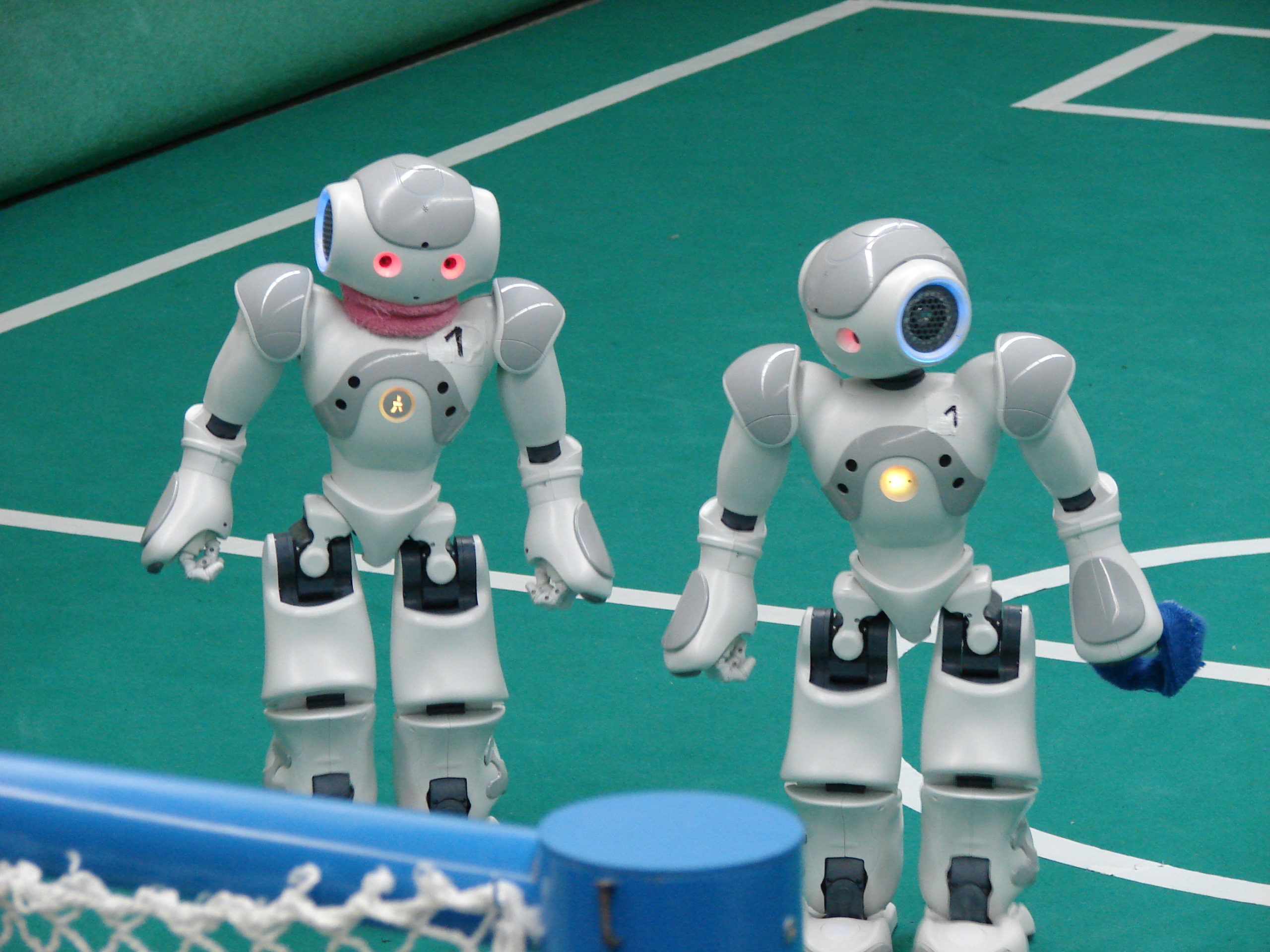 Nao-Roboter beim RoboCup